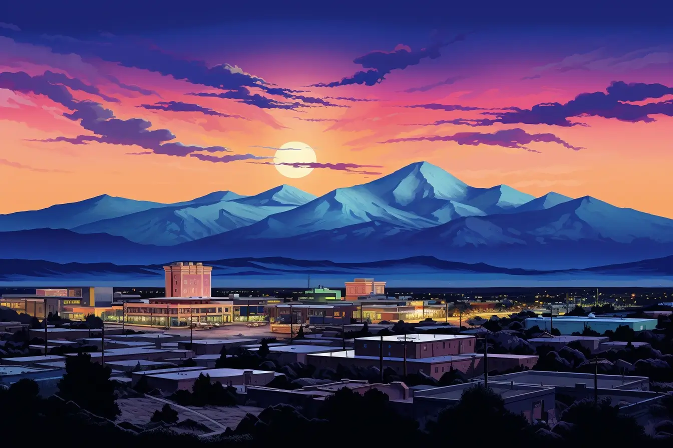 Animation Of Alamosa Colorado Skyline