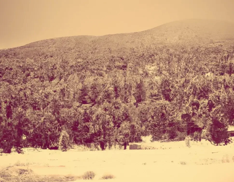 Snow Trees In Albuquerque