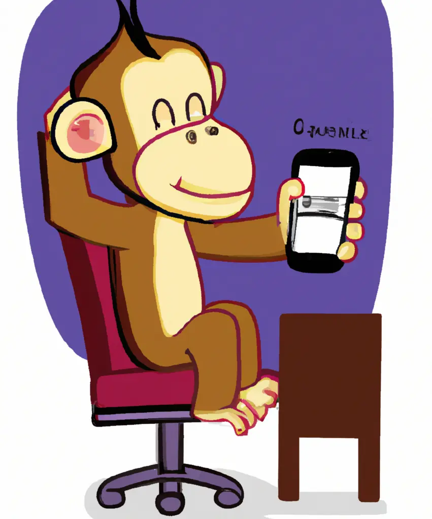 Animated Monkey Making Reservation By Phone