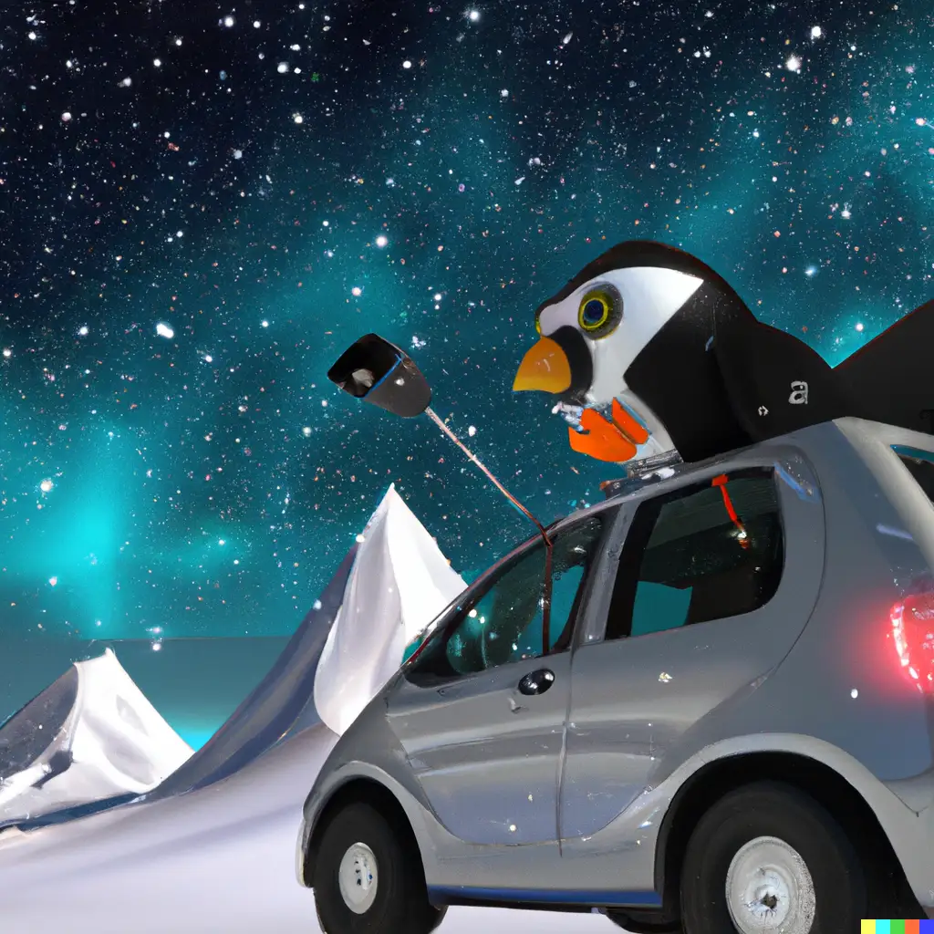 AI Generated Winter Wagon Mascot