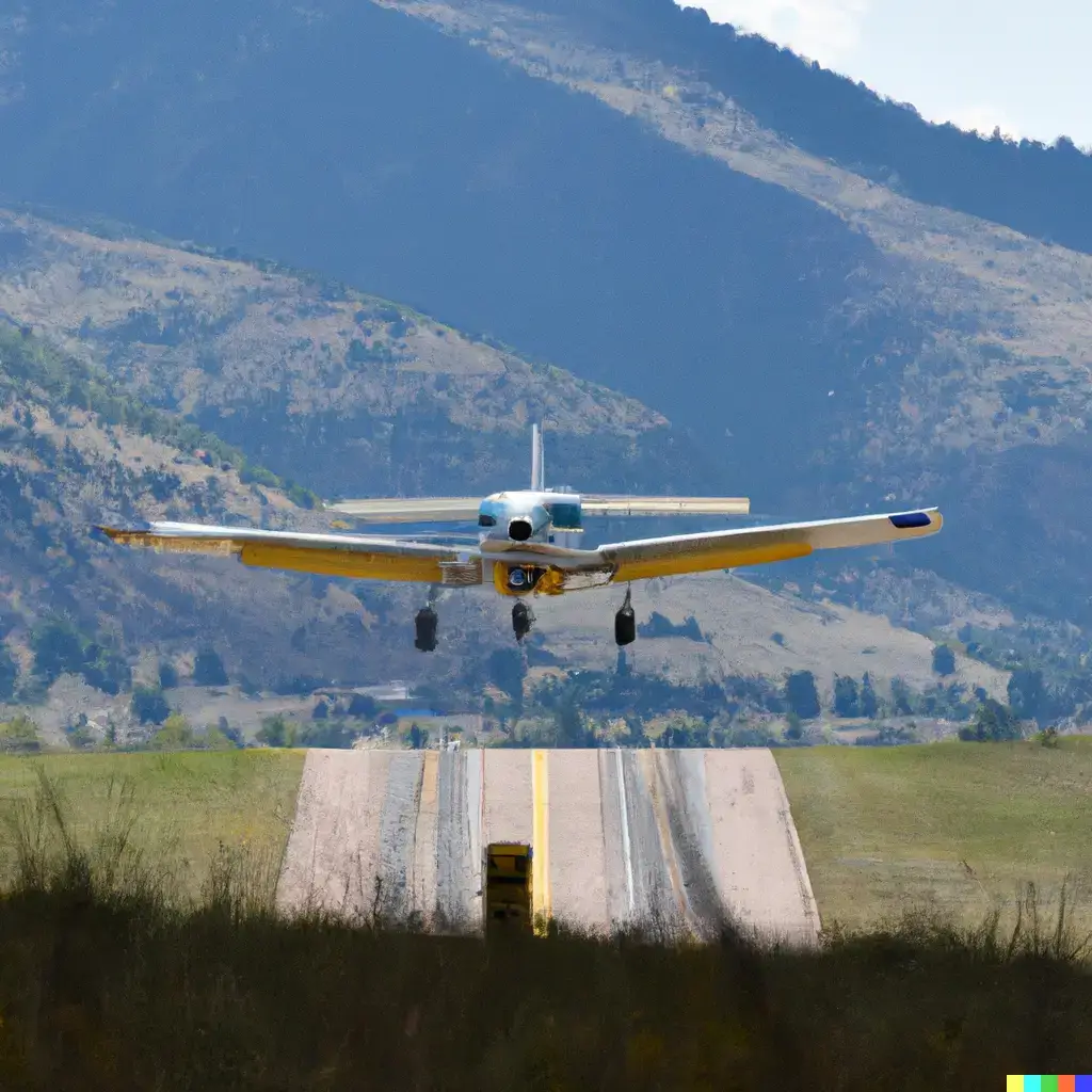 Private Plane Approaches Gunnison