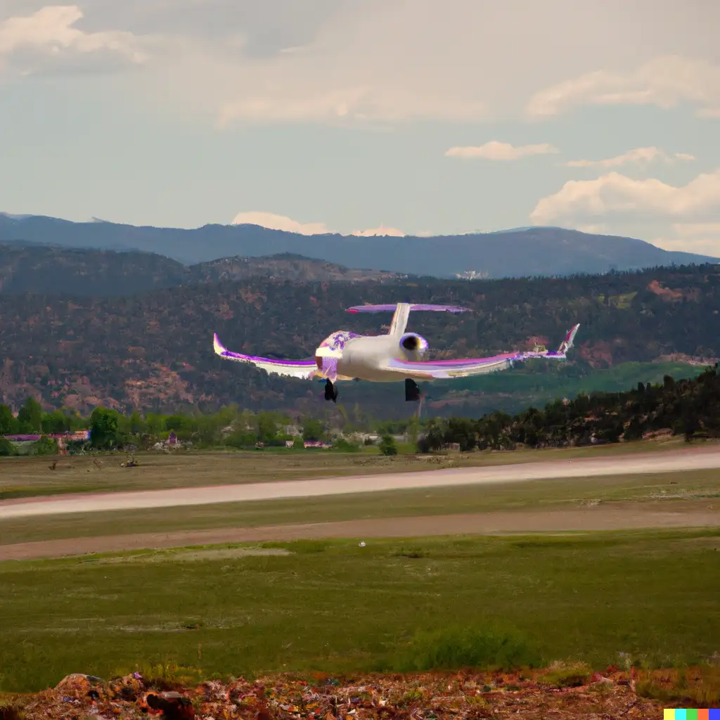 Plane Landing Near Denver Airport