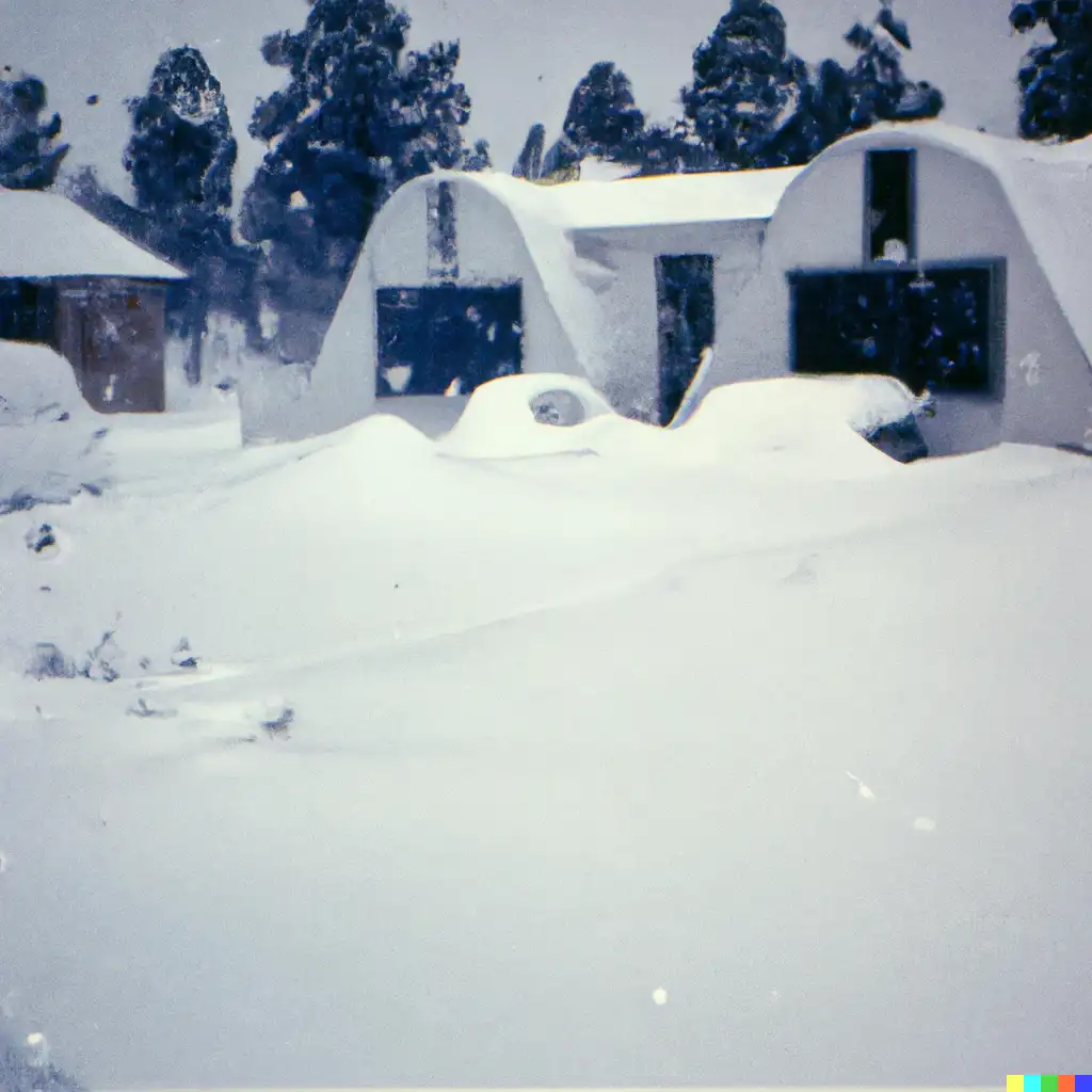 Igloos Covered Snow Colorado